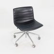 C. 2020 Lievore Altherr Molina for Arper Catifa Desk Chairs in Black Leather with Pnuematic Base 4x Available Sale