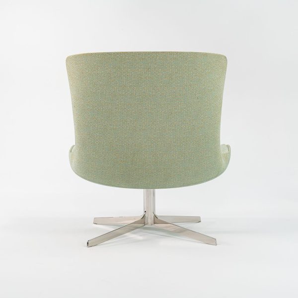 2016 Vika Lounge Chair by Monica Forster for Bernhardt Design in Green Fabric 2x Available Supply