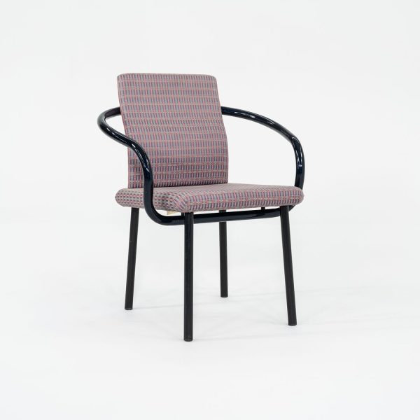 1993 Mandarin Chair by Ettore Sottsass for Knoll in Steel and Fabric 8x Available For Sale