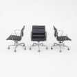 2010s Herman Miller Eames Aluminum Group Management Desk Chair in Black Leather 7x Available Cheap