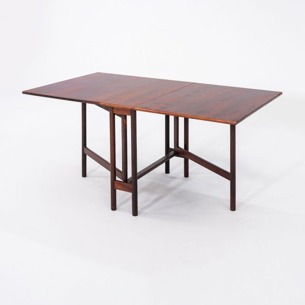 1960s Brode Blindheim for Sykkylven Mobler Rosewood Gateleg Dining Table Supply