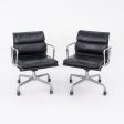 1981 Herman Miller Eames Soft Pad Management Desk Chair with Fabric Back 2x Available For Discount