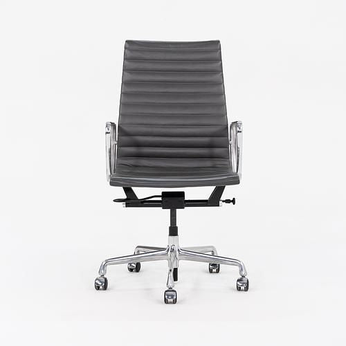 2016 Aluminum Group Executive Desk Chair, EA337 by Ray and Charles Eames for Herman Miller in Grey Leather 3x Available Cheap