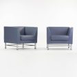 Ettore Sottsass for Knoll Eastside Lounge Chairs Memphis Italy Blue from O Hare Executive Lounge on Sale