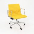 2010s Eames Aluminum Group Management Chair by Ray and Charles Eames for Herman Miller in Yellow Fabric Hot on Sale