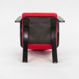 1990s Bentwood Lounge Chair by Thonet in Red Fabric with Ebonized Bentwood, 4x Available Fashion