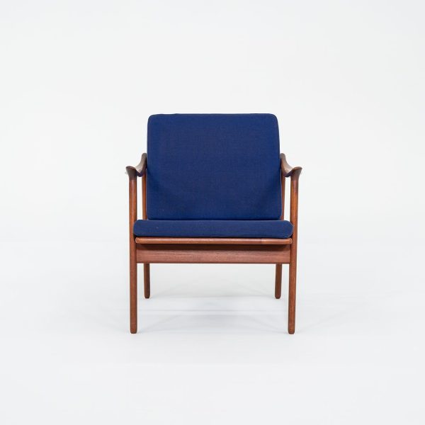 1960s Model 563 Lounge Chair by Frederik Kayser for Vatne Mobler Teak, Foam, Fabric For Discount