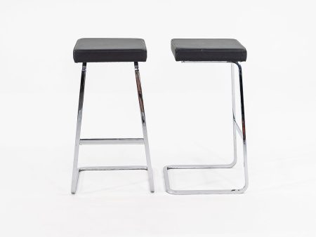 2012 Pair of Four Seasons Bar Stools by Mies van der Rohe for Knoll Online