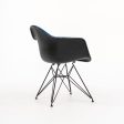 2016 DAR  Eiffel  Arm Chair by Ray and Charles Eames for Herman Miller in Blue Fabric and Black Fiberglass 3x Available Cheap