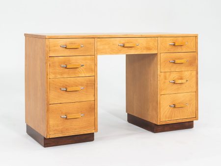 1939 Eliel Saarinen, Pipsan, Swanson FHA Birch Desk   Vanity by Johnson Furniture Co. Hot on Sale