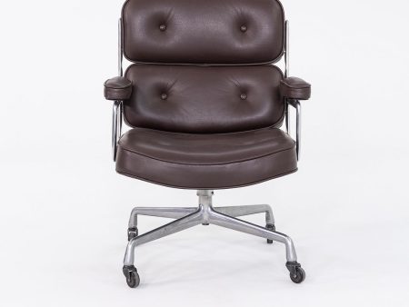 1970s Herman Miller Eames Time Life Chair in Brown Edelman Leather Online now