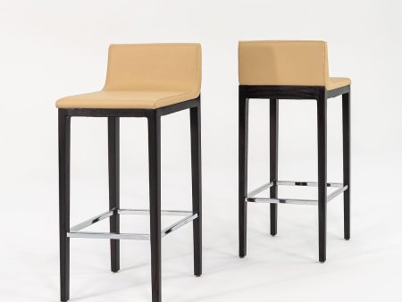 2021 Starkie Bar Stool, Model #3920-30 by Chris Panichella for Arcadia Ash Wood, Fabric, Padding, Steel Fashion