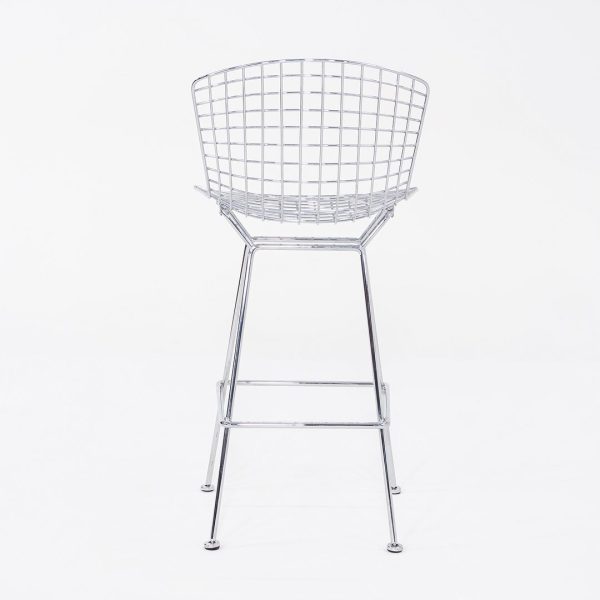 2010s Harry Bertoia for Knoll Bar Stool in Chrome 4x Available Online Sale