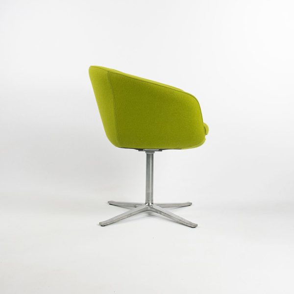 2016 Bob Guest Swivel Chair, Model 231 by Pearson Lloyd for Walter Knoll   Coalesse in Green Fabric 2x Available Online Sale