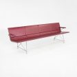 2000s Aero benches by Lievore Altherr Molina for Sellex   Davis in Aluminum and Red Vinyl Sale