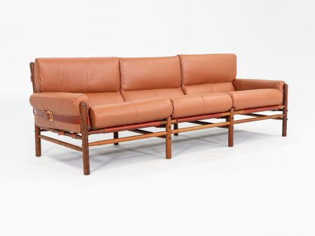 1970s Kontiki Three Seat Sofa by Arne Norell for Scanform with New Upholstery Supply