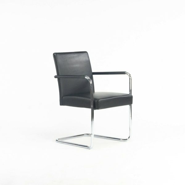 2010s Walter Knoll George Cantilever Stacking Chairs designed by EOOS in Black Leather For Cheap