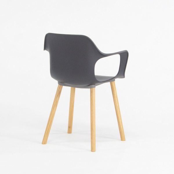 2018 Jasper Morrison for Vitra HAL Armchair with Black Seat and Oak Wood Legs Online