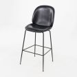 2010s GamFratesi for Gubi Beetle Bar Stools in Black Leather 8x Available Online Hot Sale