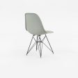 1961 Herman Miller Eames Fiberglass DSR Side Shell Dining Chair with Eiffel Base in Seafoam Green Online now