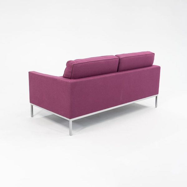 2015 Florence Knoll Settee Sofa, Model 1205S2 by Florence Knoll for Knoll in Purple Fabric Online Hot Sale