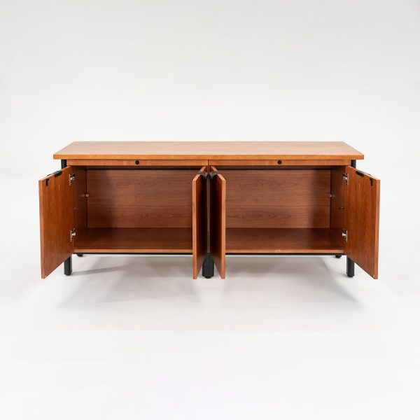 1990s Propeller Credenza Cabinet by Emanuela Frattini for Knoll International in Cherry Discount