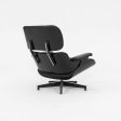 1963 Mega Rare Herman Miller Eames Lounge Chair and Ottoman 670 & 671 by Charles and Ray Eames in Ebonized Wood with Black Leather Hot on Sale