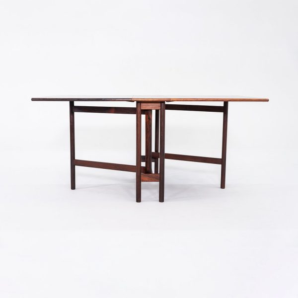 1960s Brode Blindheim for Sykkylven Mobler Rosewood Gateleg Dining Table Supply