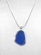 Beach Glass Cobalt Blue Sterling Silver Necklace Online