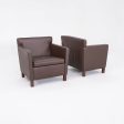 2010s Pair of Mies van der Rohe for Knoll Krefeld Lounge Chairs in Brown Leather Online