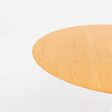 2009 Tulip Dining Table, Model 173O by Eero Saarinen for Knoll in White with Light Oak 42 inch Top #2 Fashion