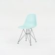 2018 Herman Miller Eames Plastic Dining Shell Chair with Eiffel Base in Aqua Sky Blue 3x available Discount