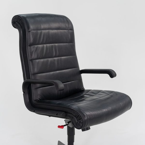 1999 Sapper Executive Chair by Richard Sapper for Knoll Leather, Foam, Plastic, Steel Online now