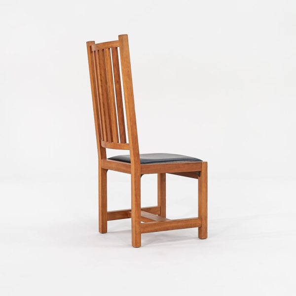 1990 Slatted Mission-Style Dining Chair by Thomas Moser in Solid Cherry Hardwood Sets Available Online Sale