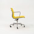 2010s Eames Aluminum Group Management Chair by Ray and Charles Eames for Herman Miller in Yellow Fabric Hot on Sale