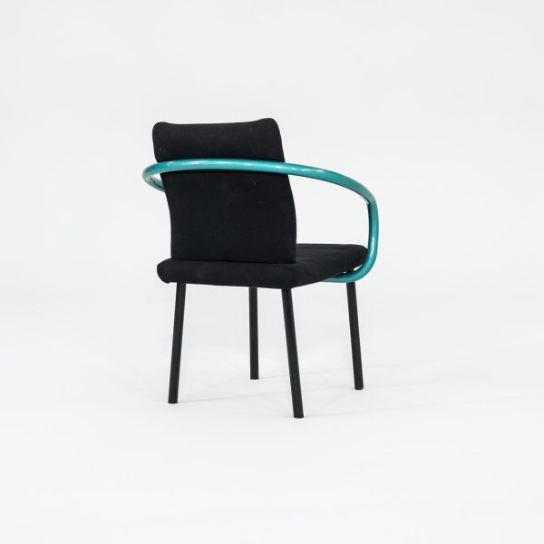 1990s Mandarin Chair by Ettore Sottsass for Knoll with Fabric Upholstery 9x Available Online now