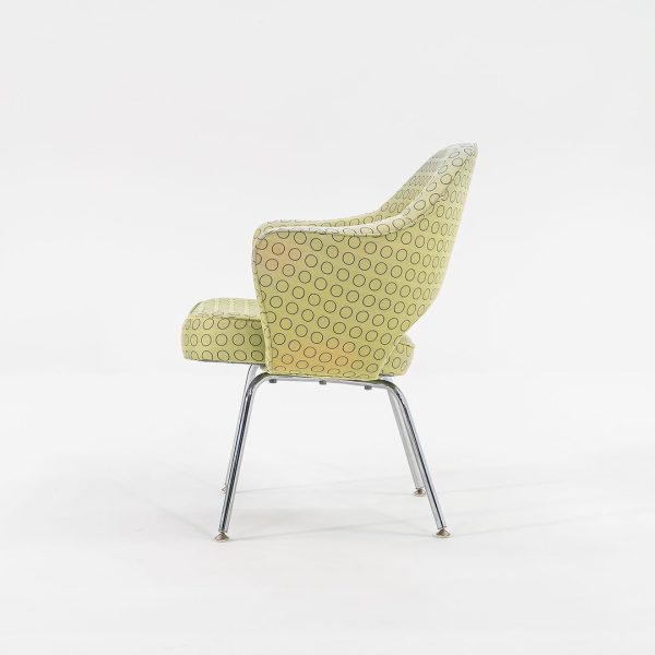 2007 Executive Arm Chair, Model 71APC by Eero Saarinen for Knoll in Green Fabric 12x Available Cheap