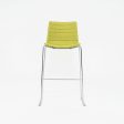 2010s Lievore Altherr Molina for Arper Catifa 46 Upholstered Bar Stool in Green Fabric 3x Available Supply