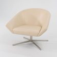 2011 Remy Lounge Chair by Jeffrey Bernett for Bernhardt Design in Steel and Creme Leather 2x Available Online Hot Sale