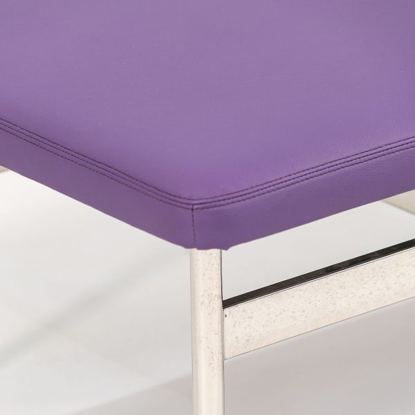 2021 CP.2 Two Seater Bench by Charles Pollock for Bernhardt Design in Purple Vinyl 2x Available Online Hot Sale