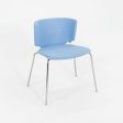 2012 Wrapp Dining Side Chair by Marc Krusin for Coalesse in Blue Fabric 14x Available Discount