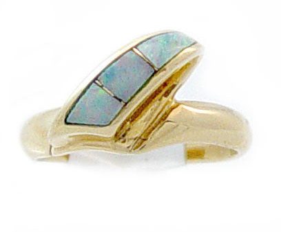 14kt Gold Australian Opal Ring - GLC1216 Discount