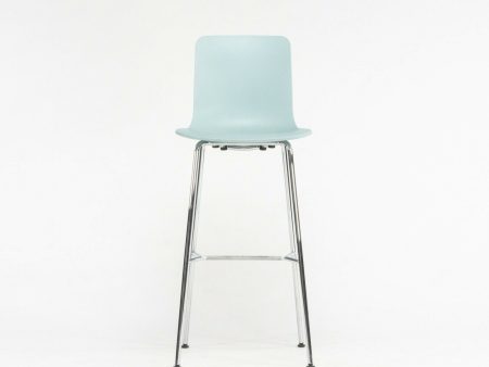 2020 Jasper Morrison for Vitra HAL Bar Stool in Ice Gray   Blue w  Chrome Base Supply