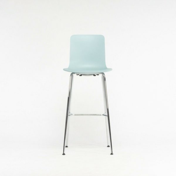 2020 Jasper Morrison for Vitra HAL Bar Stool in Ice Gray   Blue w  Chrome Base Supply