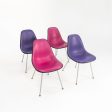 1970s Set of Four Herman Miller Eames DSX Dining Chairs with H Bases For Sale