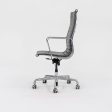 2016 Aluminum Group Executive Desk Chair, EA337 by Ray and Charles Eames for Herman Miller in Grey Leather 3x Available Cheap