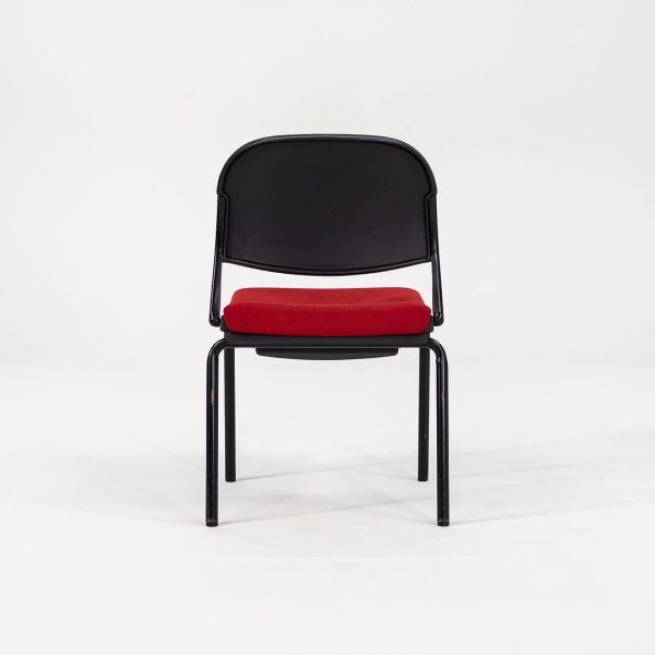 1985 Torsion Stacking Upholstered Side   Dining Chair by Giancarlo Piretti for Krueger International in Red Fabric For Cheap