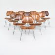 1960s Set of Ten DCM Dining Chairs by Ray and Charles Eames for Herman Miller in Brazilian Rosewood Online Sale