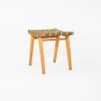 C. 1946 Jens Risom for Knoll Stool 667-W with Original Label Online Sale