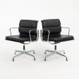 2000 Soft Pad Management Chair, EA208 by Charles and Ray Eames for Vitra in Black Leather 10x Available Discount